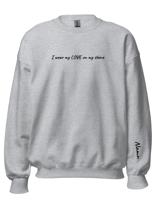 Sweatshirt "Love on my sleeve"